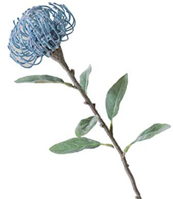 CUSROS 1 x künstliche Nadelkissen Blume Pflanze DIY Party Hochzeit für Home Office Indoor Outdoor Dekoration Blau Einheitsgröße
