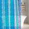 LEMON CLOUD Rideau de Douche Galets Bleus 183x183cm, Rideau de Douche PEVA Anti-Moisissure, Antibactérien, Imperméable,avec 3 Aimants de Poids en Bas et12 Crochet