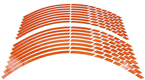 QOHFLD 16 PCS Motorrad Rad Aufkleber Zierleiste gestreifte reflektierende Felge, für KYMCO Ak550