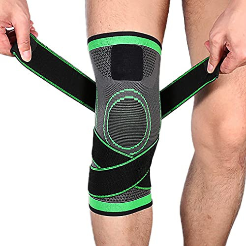 NuCamper Knieorthese für Arthritis-Schmerzen, verstellbare Kompressionsmanschette für Männer, Frauen, Schmerzlinderung, Kniestütze zur Erholung von Verletzungen, Meniskusriss, Laufen, Sport, Training