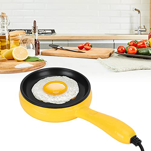 Fdit Padella elettrica, Padella elettrica Leggera, Mini Portatile Multiuso da 300 W per friggere frittelle di bistecche all'uovo