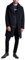 Karl Lagerfeld Paris Herren Lässiger, übergroßer Sherpa-Mantel Jacke, Schwarz, S