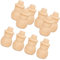 Happyyami Zum Holzformen Hölzerne Eicheln Zum Bemalen 20Pcs Unfinished Peg Dekorative Graffiti P?dagogisches Puppet Spielzeug für Weihnachten Malerei Waldorf Holzformen Zum Holzformen Zum Holzkegel