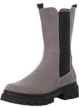 MARCO TOZZI Donna 2-2-25419-29 Chelsea, Stivali, Grigio (Dk Grey Comb), 38 EU