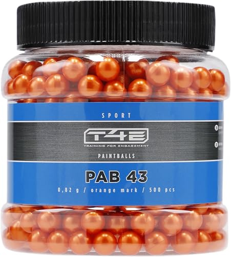 Umarex T4E Ammo Paintball Pellets Sport PAB .43 Orange 500