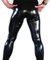 Herren Sexy Lackleder Leggings Latex Skinny Enge Hose Leather Trousers Stretchy Sport Schlanke Hose Nachtclub Bar (XL)