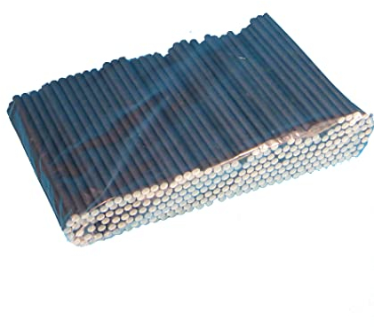 Pro DP 250 Bio Papiertrinkhalme Cocktail Trinkröhrchen Caipi Strohhalme Papier kurz Ø7mm 15cm schwarz starr