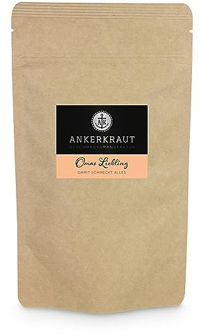 Ankerkraut Omas Liebling Gewürz, 80g im Beutel, Deutsche Hausmannskost Einfach Selber Kochen, Geschenk-Idee, Zuckerfrei, Braten, Kartoffeln, Eintopf Würzen, Ohne Geschmacksverstärker