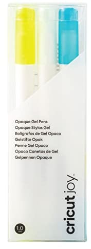 Cricut Joy Opaque Gel Pen Set | White, Blue, Yellow | Medium Point 1.0mm | 3-pack | For use with Joy