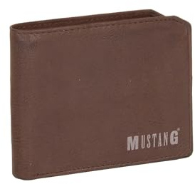 MUSTANG Leder Geldbörse Fresno Leather Wallet Brown Dunkelbraun