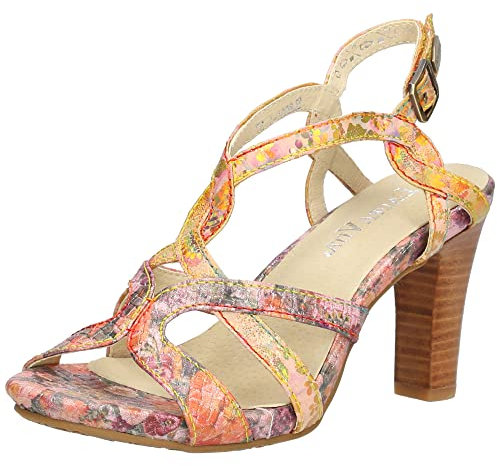 Laura Vita Alcbaneo 01, Sandalo con Tacco Donna, Viola, 37 EU
