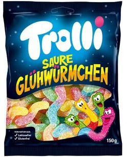 Trolli Saure Glühwürmchen, 24er Pack (24 x 150g)