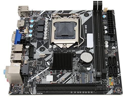 Elprico Desktop Computer Motherboard,NVME WiFi M.2 VGA HD Output Mini ITX Motherboard for Computer PC Replacement