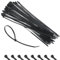 MaxEarn 1000Pcs 300 x 4.8 mm Strong Cable Ties, 12 Inch Extra Heavy Duty Wire Ties, Large Black Nylon Plastic Zip Ties Wraps for Indoor Cable Managment and Outdoor Gardening