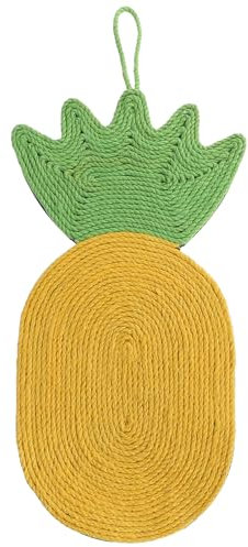 Didiseaon Sisal Cat Scratching Pad Cat Toys Cat Scratcher Post Pineapple Cat Scratcher Cat Scratch Mat Cat Scratcher Bed Pet Scratcher Board Cat Door Scratcher Sisal Rope Pet Bed Indoor