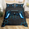 Gamer Comforter Cover for Boys Teens Blue Gaming Bedding Set Video Game Bedding Home Decor for Kids Duvet Cover Single 2 Pieces Quilt Cover With 1 Pillowcase(Hexagon Gamepad)