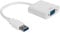 Qiilu Adaptateur USB vers VGA USB 3.0 Mâle vers VGA 15 Broches Femelle Convertisseur Prise en Charge 1080 à 60 Hz pour pour 10 Ordinateur de Bureau Ordinateur Portable Moniteur