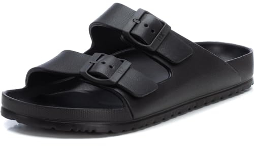 XTI Herren 142549 Flache Sandale, Schwarz, 40 EU