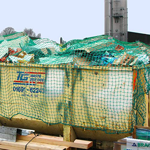 Heavy Duty Skip & Vehicle Nets - Cargo Net | Cargo Net | Outdoor Boot Storage | Storage Net | 300GSM Mesh / 3mm Skip Netting [5 Sizes] (Skip Nets, 24ft x 12ft)