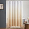 Furlinic Tenda da doccia 180 x 200 cm, in tessuto, impermeabile, antimuffa, lavabile, per il bagno in vasca da bagno bianco dopo il marrone crema con 12 anelli per doccia.