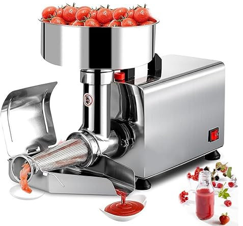 ylpddmm Electric Tomato Strainer 450W Commercial Grade Tomato Milling Machine Stainless Steel Tomato Press and Strainer Pure Copper Motor Food Strainer and Sauce Maker