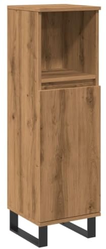 vidaXL Badschrank Artisan-Eiche 30x30x100 cm Holzwerkstoff