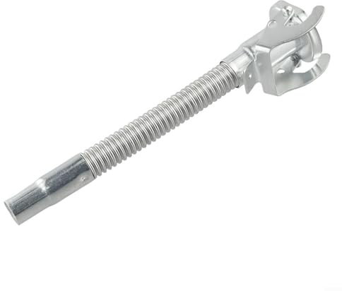 Bec verseur flexible de 30 cm pour bidons de carburant de 5 L, 10 L, 20 L, avec joint en caoutchouc, métal argenté