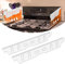 Coperture per stufe in acciaio inox, kit di riempimento per forno, 59,4 cm tra piano cottura e piano di lavoro, resistenti al calore, per accessori da cucina senza cuciture, facili da pulire (bianco)