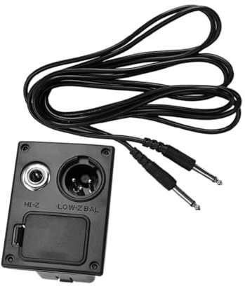 VILLCASE Fil de boîte de Batterie Fils ampli Guitare Corde câble de Guitare Micro pour Guitare Acoustique Guitare Acoustique Cordon d'ampli Prise de câble Black