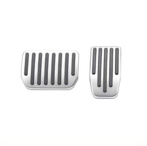 Upgrade Your For Tesla with Pedal Covers for Model Y and Model 3 2017 2025 Enhanced Grip and Control (Silver)