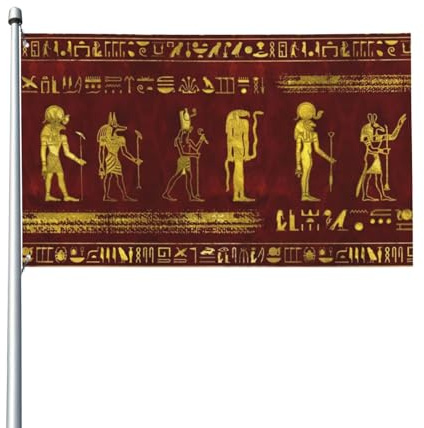 Vintage Alte Ägyptische Götter Pharao Flagge 3x5 Ft Party Dekoration Kultige Flagge