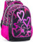 Julian Ross Zaino Scuola Elementare Bambina 43x33x15 cm Cuori e Stelle – Multitasche, Schienale Ergonomico, Spallacci Imbottiti, Tasche Porta Borraccia, Grande Capacità e Design Graffiti
