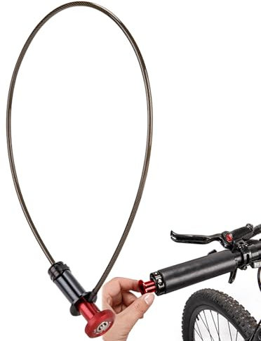Weldphur Cycle Lock Cable - Handlebar End Bike Lock Cable,Portable Anti-Theft Security Chain, Riding Accessories for Scooters and Motorcycles