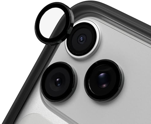 RhinoShield Protection d'objectifs pour iPhone 17 Pro Max / 17 Pro | Résistant aux éclats, haute transparence, résistant aux rayures, ajustement précis, outil d’installation inclus