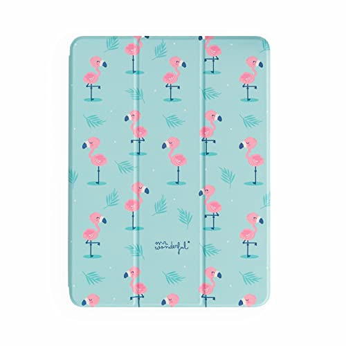 WONDEE Mr Wonderful [Oportunidad] Funda para iPad de 10,2 Pulgadas Compatible con Apple, Diseño Mono de Flamencos - Mr Wonderful Regalos