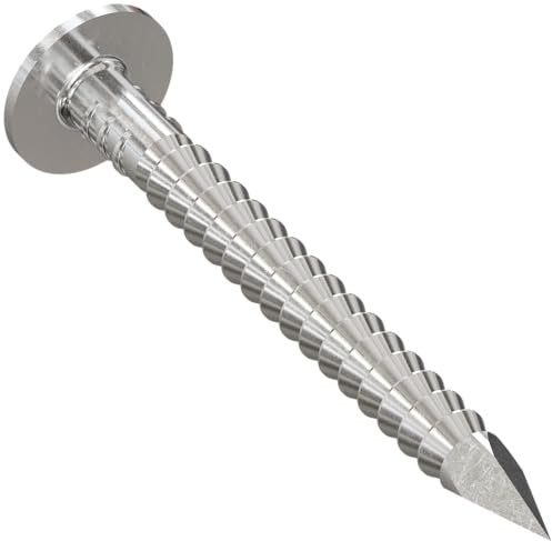 Simpson Strong Tie S410ARN1 4D Roofing Tile and Slating Nails 1-1/2-Inch and 10-Gauge, Ring Shank 304 Stainless Steel, 1-Pound, 139-Piece