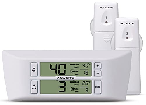 AcuRite 00986A2 Refrigerator/Freezer Wireless Digital Thermometer