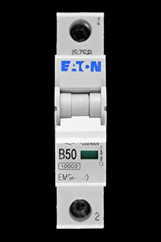EATON 50 AMP TYPE B 10 KA 230V SINGLE POLE MCB CIRCUIT BREAKER EMBH150 BSEN60898