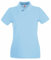 Fruit of the Loom Women's Polo Shirt multicolour Sky Blue Large