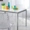 douceur d'Intérieur Decor Line 1710465 Tischdecke, Kristalldruck, PVC, 140 x 240 cm, silberfarben