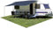 Euro Trail Parasol Basic 300.X 240.Cm Para Caravana Azul