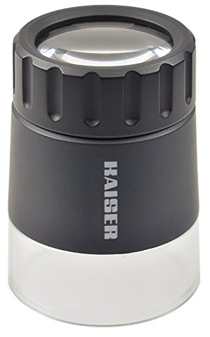 Kaiser Fototechnik 2351 4,5X Universal-Lupe mit 45 mm Betrachtungsfeld für Kleinbilddias, schwarz