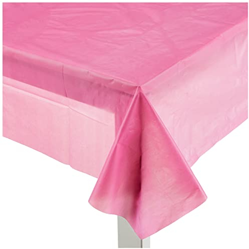 Kunststoff-Tischdecke - 2,74 m x 1,37 m - Dunkelrosa, Hot Pink