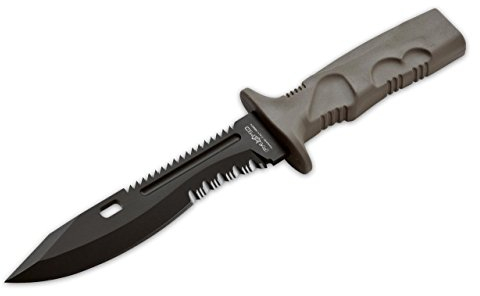 Fox Knives Military Division Combat Survival Knife Leonida Fahrtenmesser, Khaki, M