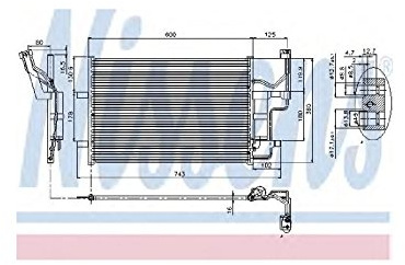 NISSENS Kondensator, Klimaanlage 94902 | Kompatibel mit: MAZDA 3, 3 Stufenheck, 5