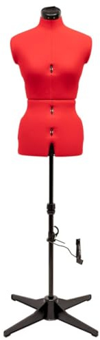 Adjustoform Schneiderbüste Venus de Luxe A-36/44: Damen, Rot, Kunststoff, Erwachsene Frauen, Schneiderbüste, Individuell