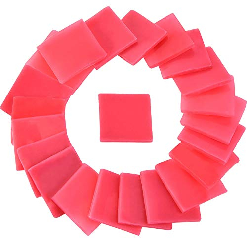 50 Stück 2 x 2 cm Diamant Malerei Kleber Clay DIY Kreuzstich Malerei Ton, Rot