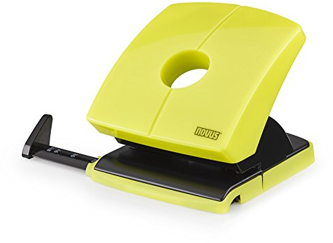 Novus B 230 Color ID Locher (30 Blatt, Anschlagschiene mit Formatvorgaben, Metall / Kunststoff) grün