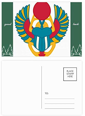 Postkarten-Set, antikes Ägypten, abstraktes Skarabäus-Muster, 20 Stück