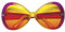shoperama 70er Jahre Sugar Babe Hippie Sonnenbrille für Damen Pink/Gelb Brille XXL-Shades groß Flower Power Beachparty